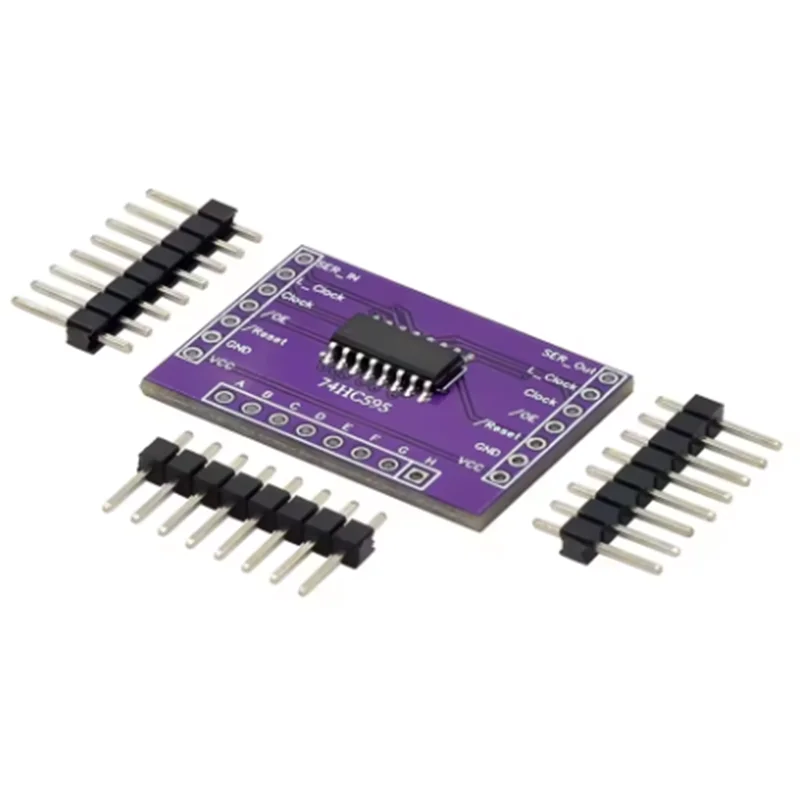 74HC595 Shift Register IC with Open Drain Output CMOS Serial Output Low Power Consumption