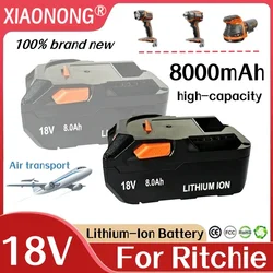 High Quality Battery For AEG Ritchie RIDGID18V lithium Battery 18V 8.0AH 8000mAh Electric Tool Power Battery Electric Drill