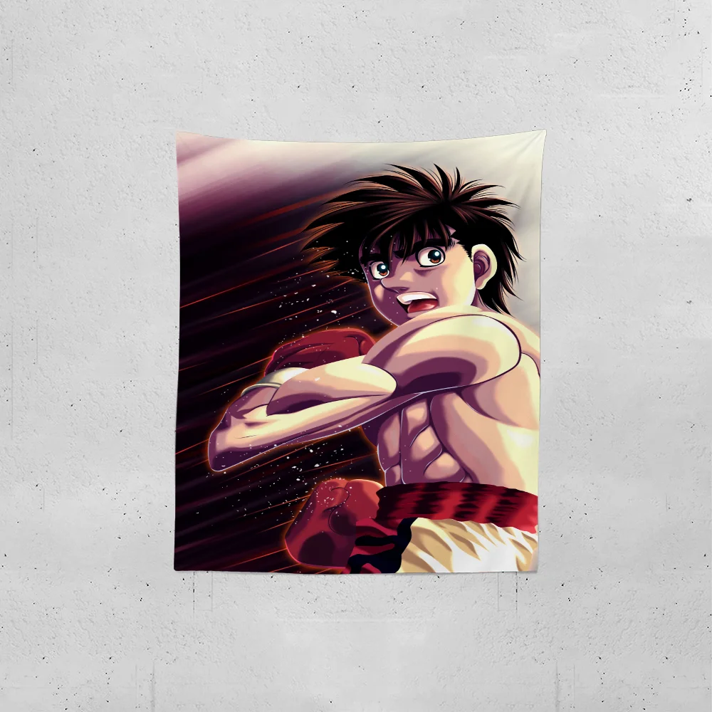 Hajime no ippo Tapestry Creative Pattern Photo Living Room Wall Art Tapestry Decor Party Outdoor Decorate Banners