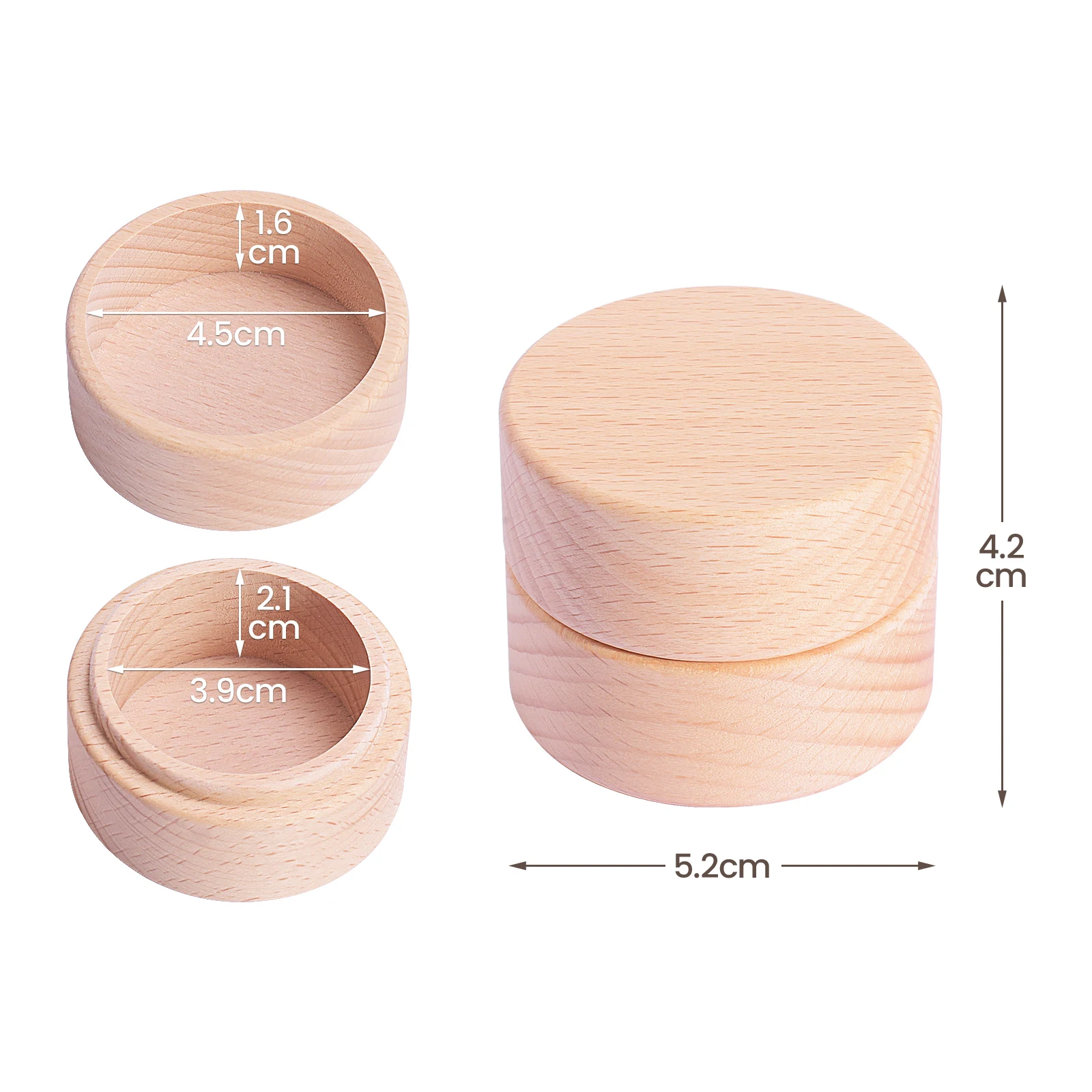 1PCS Tooth Keepsake Wooden Box Baby Memory Unfinished Storage Box For Tooth Cute Carved Fairy Gift Tooth Teeth Box Boy Girl