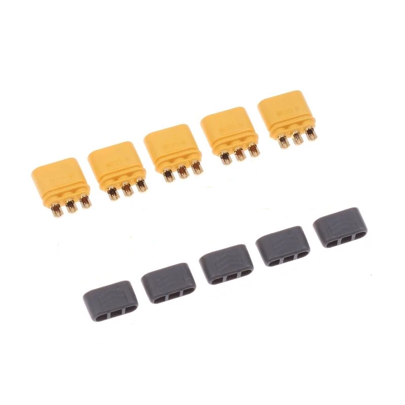 5 ペアアマス MR30 オスメスコネクタプラグとシースハウジング付き RC リポバッテリーマルチコプター飛行機アクセサリー