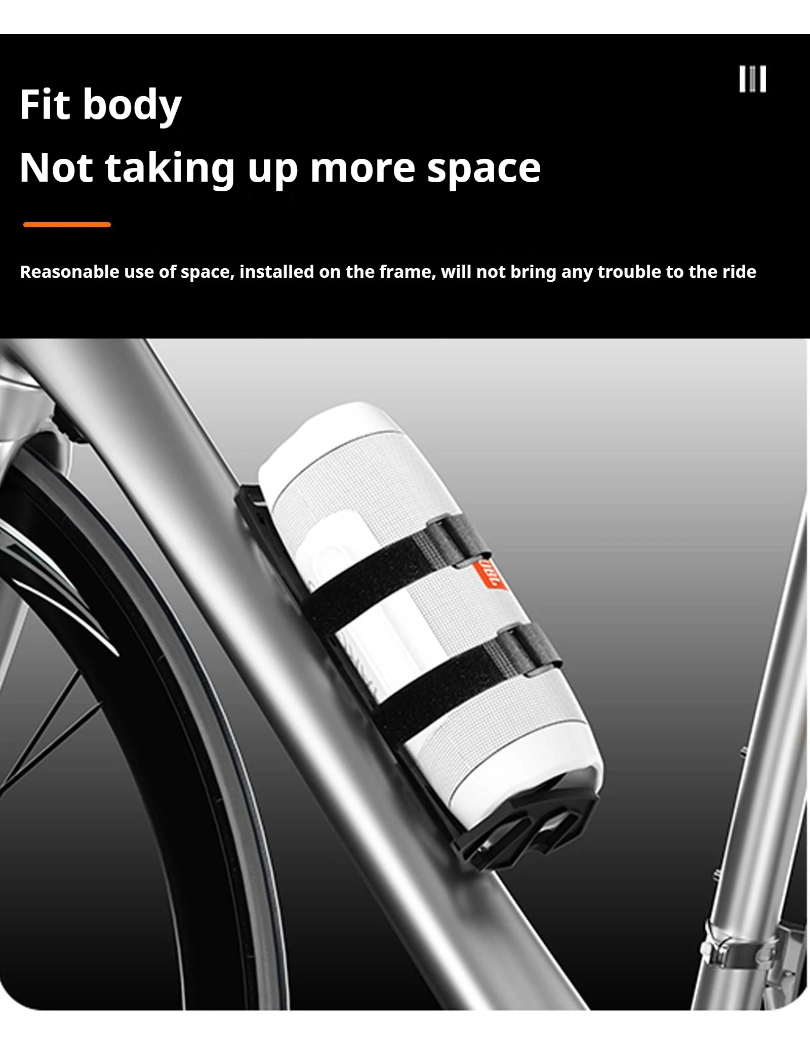 ENLEE Mountain Road Bike Taschenhalter Lnstall Multifunktions Fahrrad Audio Ständer Flasche Vorderradgabel Oberrohr Halter Fahrradtasche – Detail 5