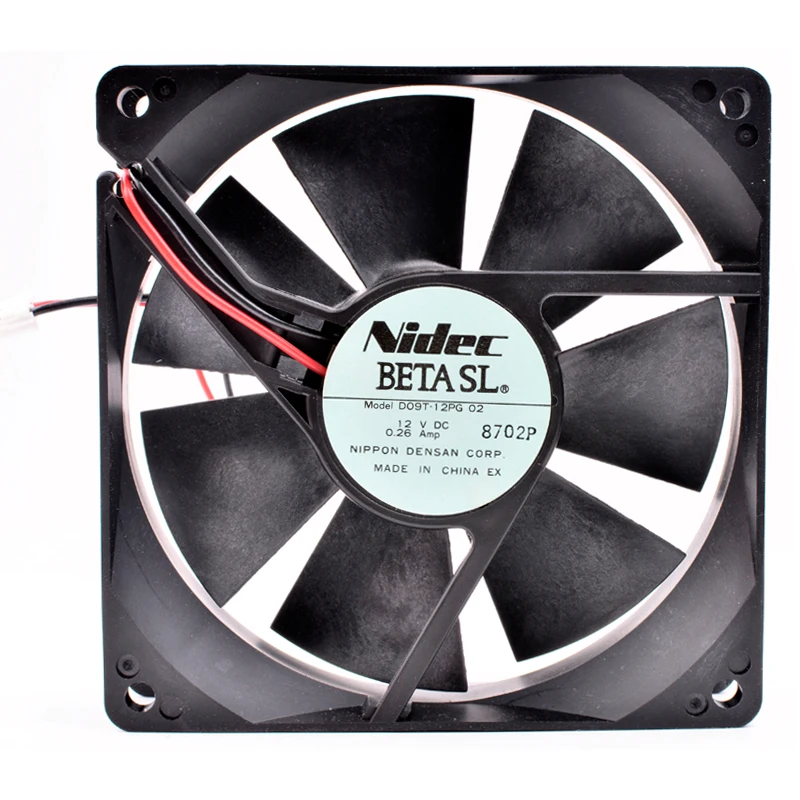 Brand new original D09T-12PG 9cm 92x92x25mm 9025 9225 DC12V 0.26A Inverter refrigerator computer case CPU cooling fan