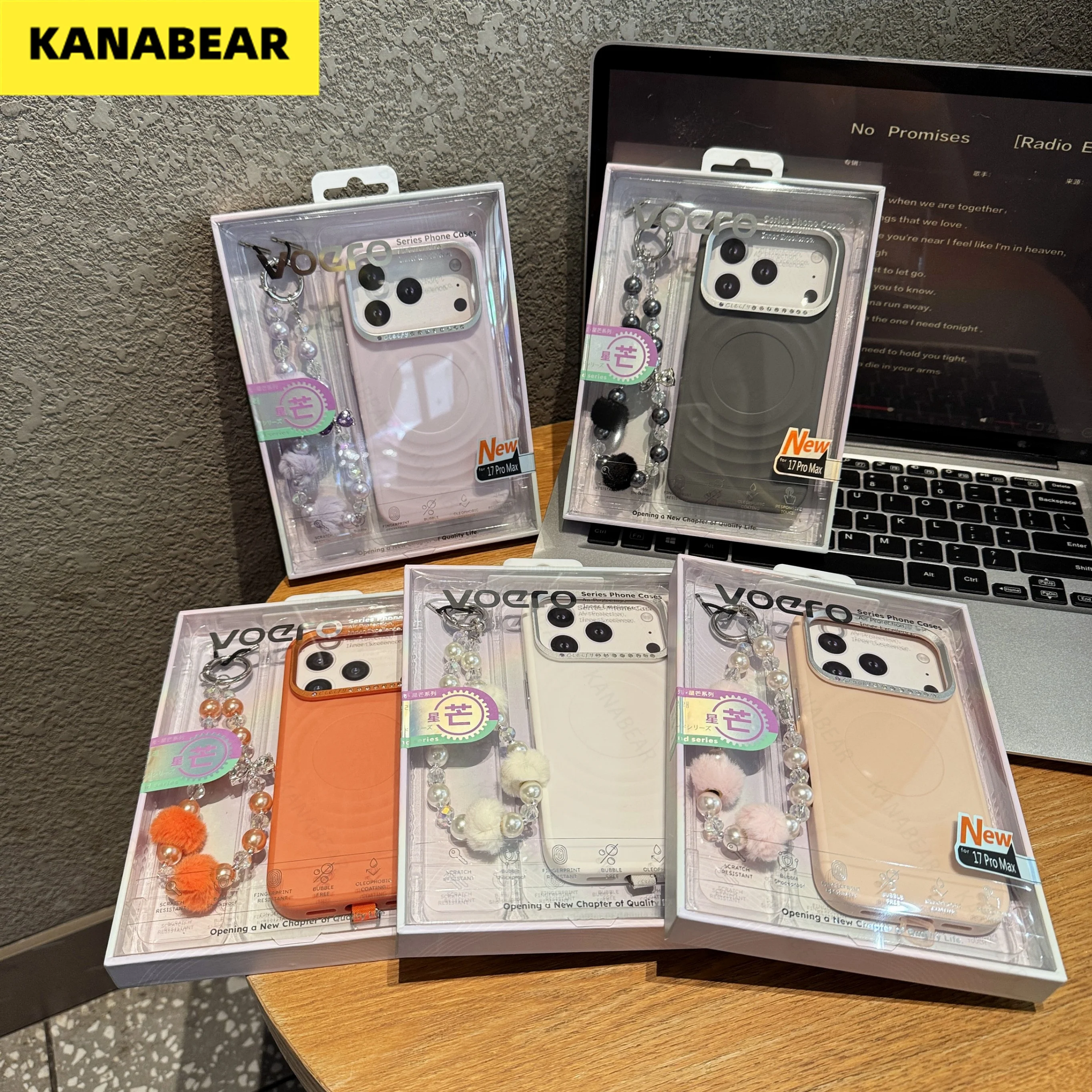 Custodia Premium Starry Diamond Series con confezione regalo con bracciale per iPhone 17 Pro Max/16-15 Pro Series, elegante cover antiurto