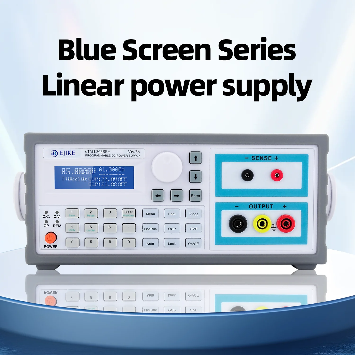 DC Laboratory Power Supply Adjustable 5/6 Digit Display 30V 10A High Precision Blue Screen Linear Power Supply for Aging Testing