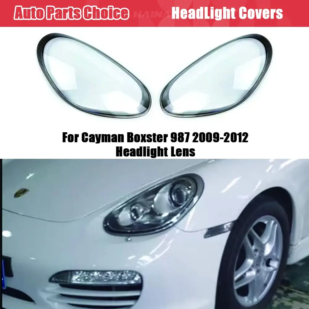 

Headlight Cover For Porsche Cayman Boxster 987 2008 2009 2010 2011 2012 Xenon Front Transparent Lampshade Lamp Shell Masks