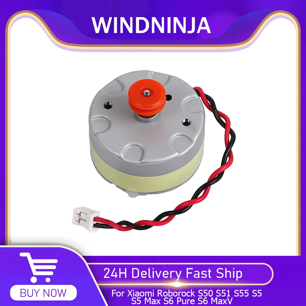 جزء محرك LDS لشاومي Roborock S50 S51 S55 S5 S5 Max S6 Pure S6 MaxV مستشعر المسافة للمكنسة الكهربائية مع محرك بكرة برتقالية