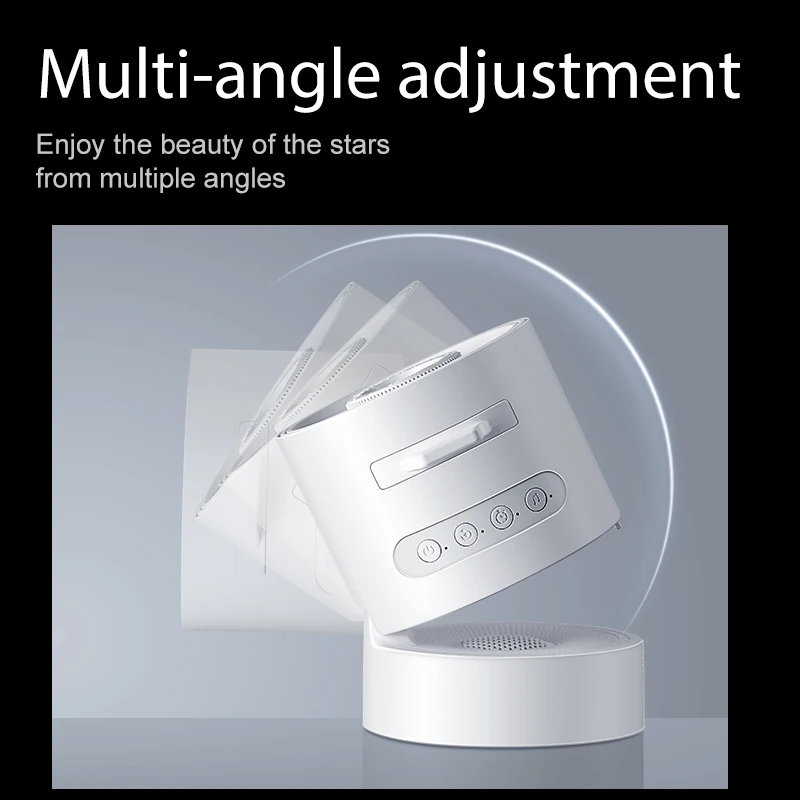 Sterprojectorlicht, oplaadbaar projectorlicht met 6 scènes en 3 versnellingstijd, engel verstelbaar, cadeau voor Kerstmis, verjaardag