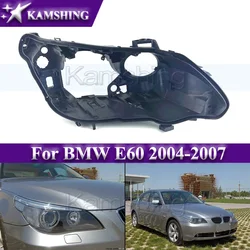 Kamshing Front Headlight Base Cover For BMW E60 2004-2007 Head Lamp Rear Shell Head Light Back Lid