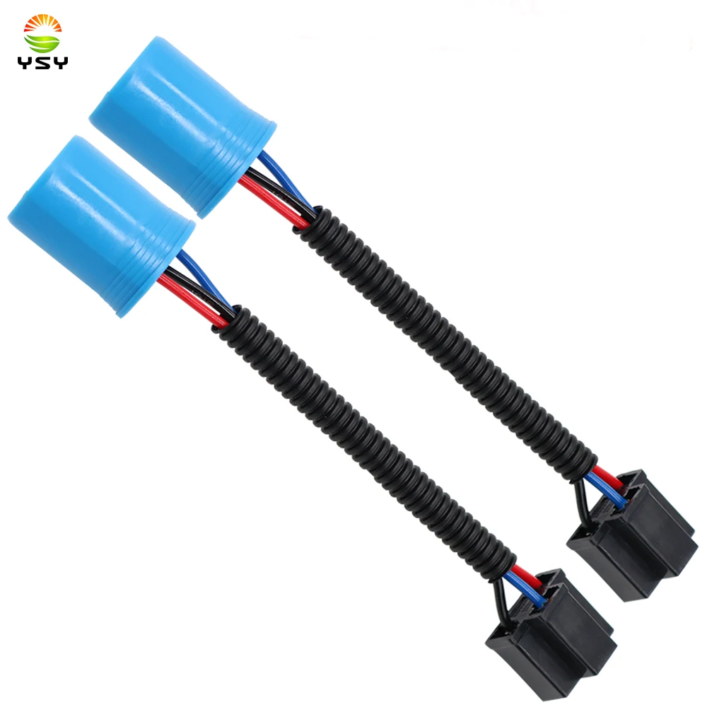 YSY 9007 male H4 female Conversion Connector Wiring Harness Headlight Fog Light Plug Cable Socket Connector