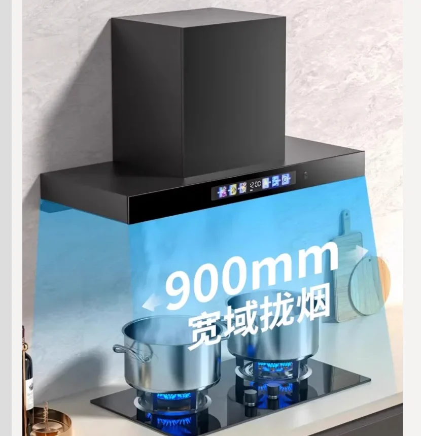 

220 В вытяжка Royalstar Мощная всасывающая кухонная вытяжная вытяжка с верхним креплением Новый европейский стиль CBA