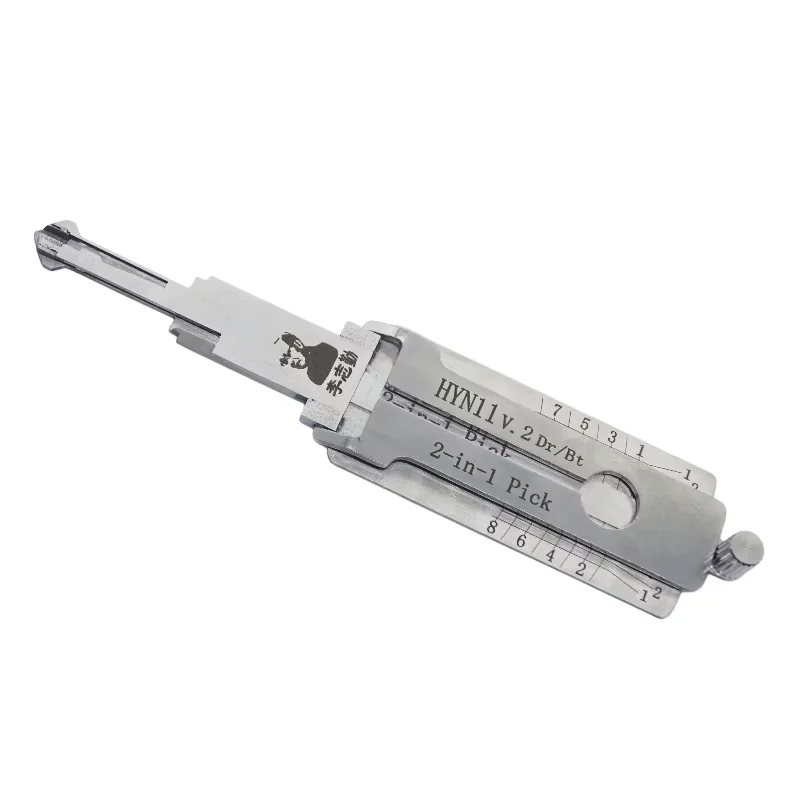Original Lishi HYN11 V.2 2-in-1 Schlosserwerkzeug Lockpick & Decoder Flachfräser für Hyundai Elantra/Tucson/Cerato Kia Fort Modelle