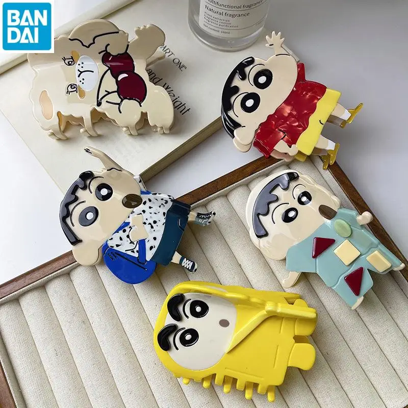 

Crayon Shin-Chan Kawaii Anime Shark Clip Cute Cartoon Stereoscopic Hairpin Headwear Creative Headwear Decoration Gifts for Girls