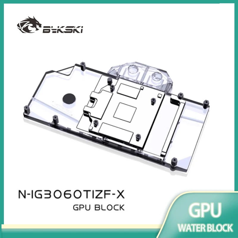

Bykski Water Block Use for Colorful Battle-Ax RTX 3060 TI 8G /RTX 3060 TI GPU Card / Full Cover Copper Radiator N-IG3060TIZF-X