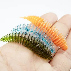 5Pcs Angeln Wurm Köder spirale 6cm/1,7g Leurre Peche Tintenfisch Köder Angelgerät Köder weichen köder silikon köder Wobbler Swimbait