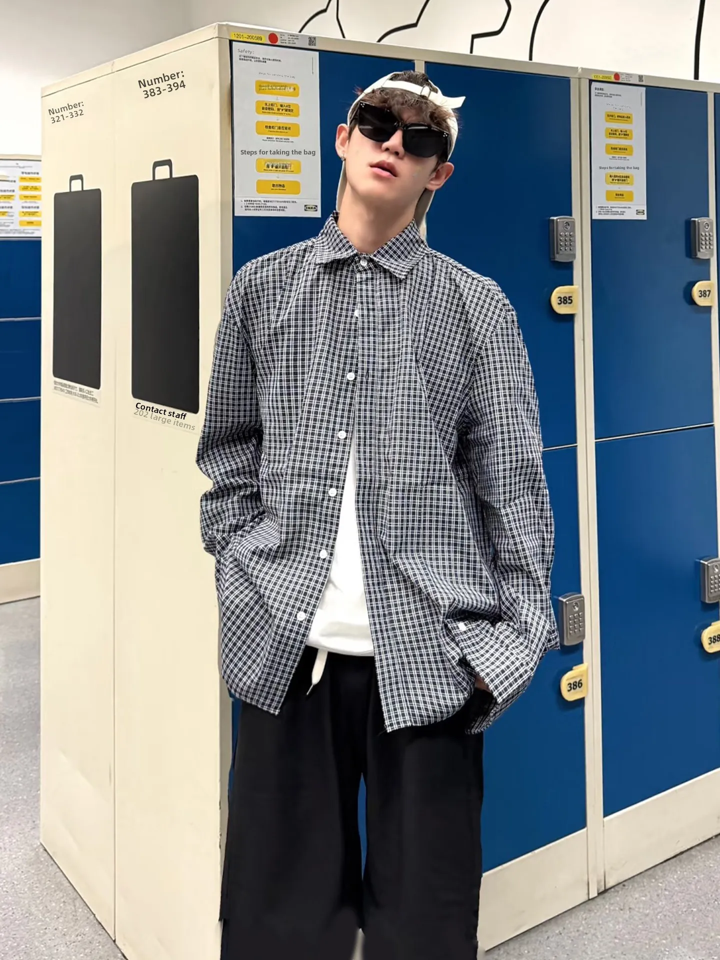 

Cleanfit Plaid Long Sve irt Men's Sle Sun Protection Autumn Outerwear Breathable Moisture ng Regular Fit Button up