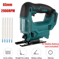 21V 65mm 2900RPM Jigsaw Cordless Electric Jig Saw Multi-Function Woodworking Cutter Power Tool Scroll Saws For Makita Battery