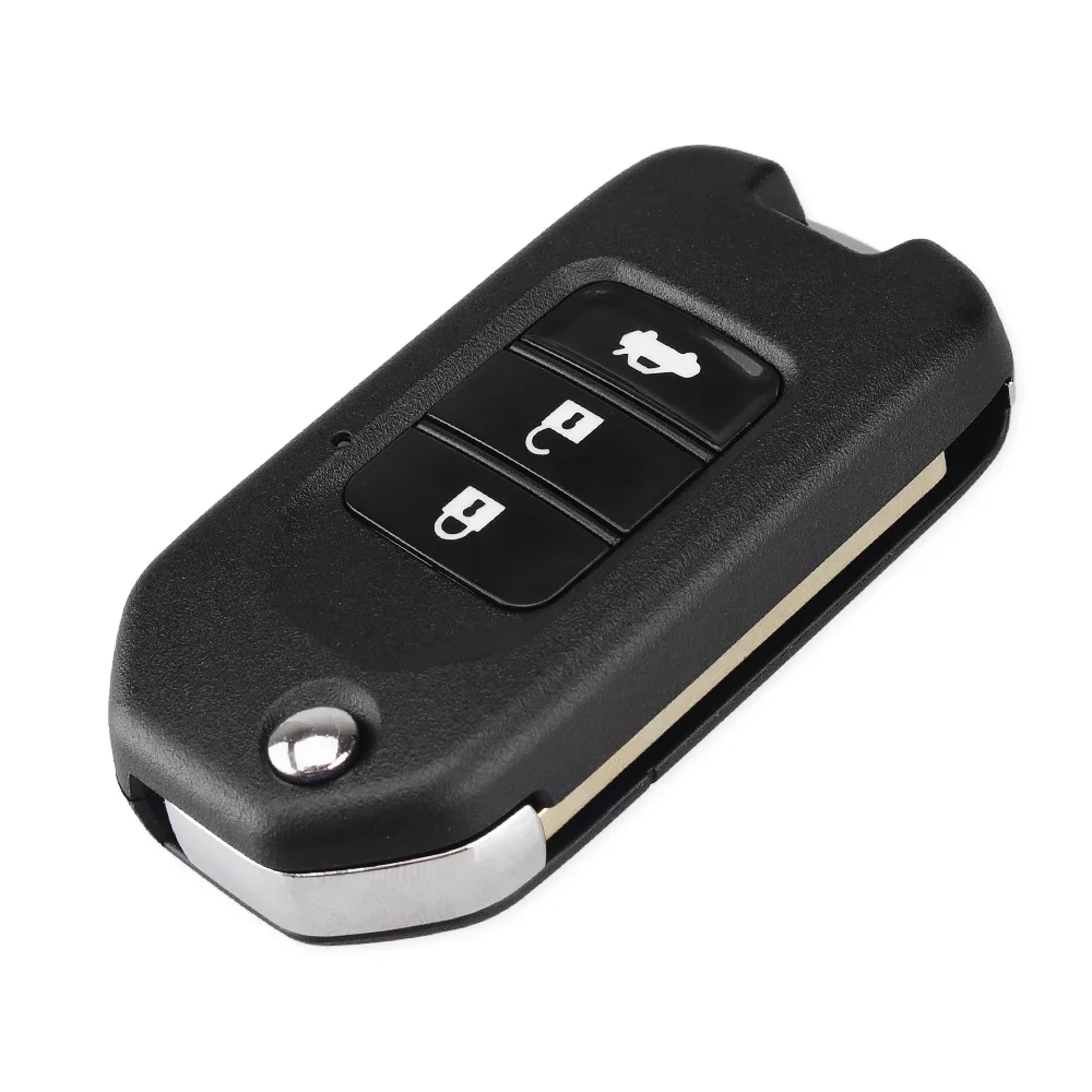 KEYYOU Car Remote Key Shell For Honda FIT XRV VEZEL CITY JAZZ CIVIC HRV 2/3 Buttons Modified Flip Folding Key Case Fob Upgrade