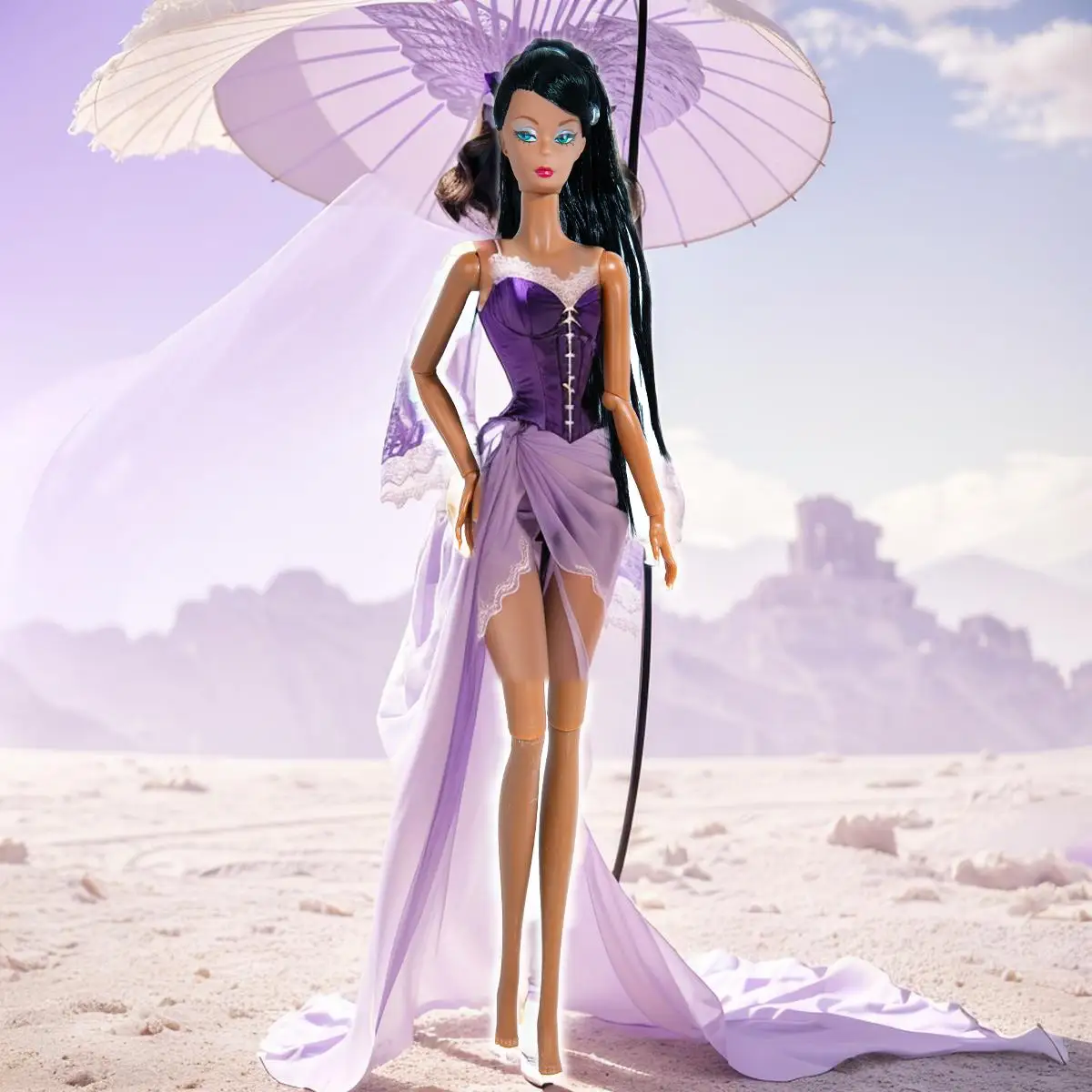 Image of 12-Gelenkpuppe, exquisites austauschbares Make-up, BJD-Modell im Maßstab 1:6, Desktop-Ornament (keine Kleidung)