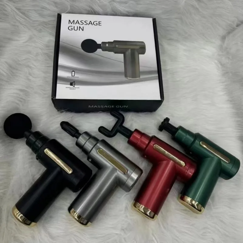 Портативный фасциальный пистолет 2025, массаж глубоких тканей, мини-легкое оборудование для массажа всего тела с регулируемой скоростью 2025