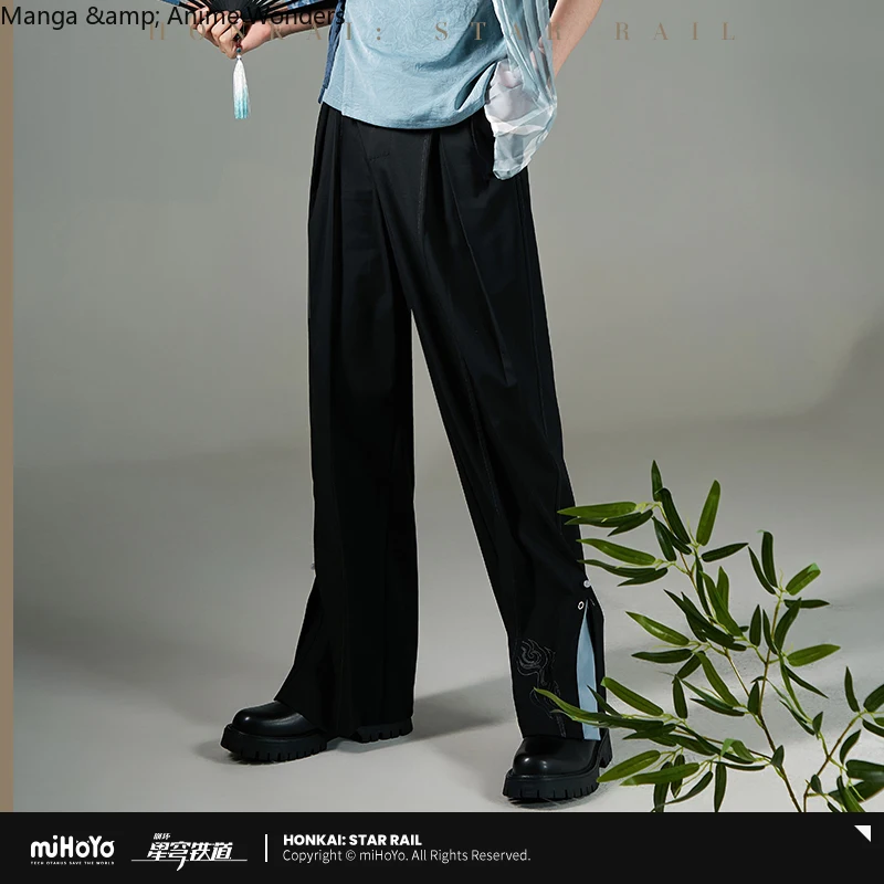 

Предпродажа, официальные оригинальные брюки MiHoYo Genshin Impact Feixiao, длинные брюки для косплея, подарки на Хэллоуин, одежда