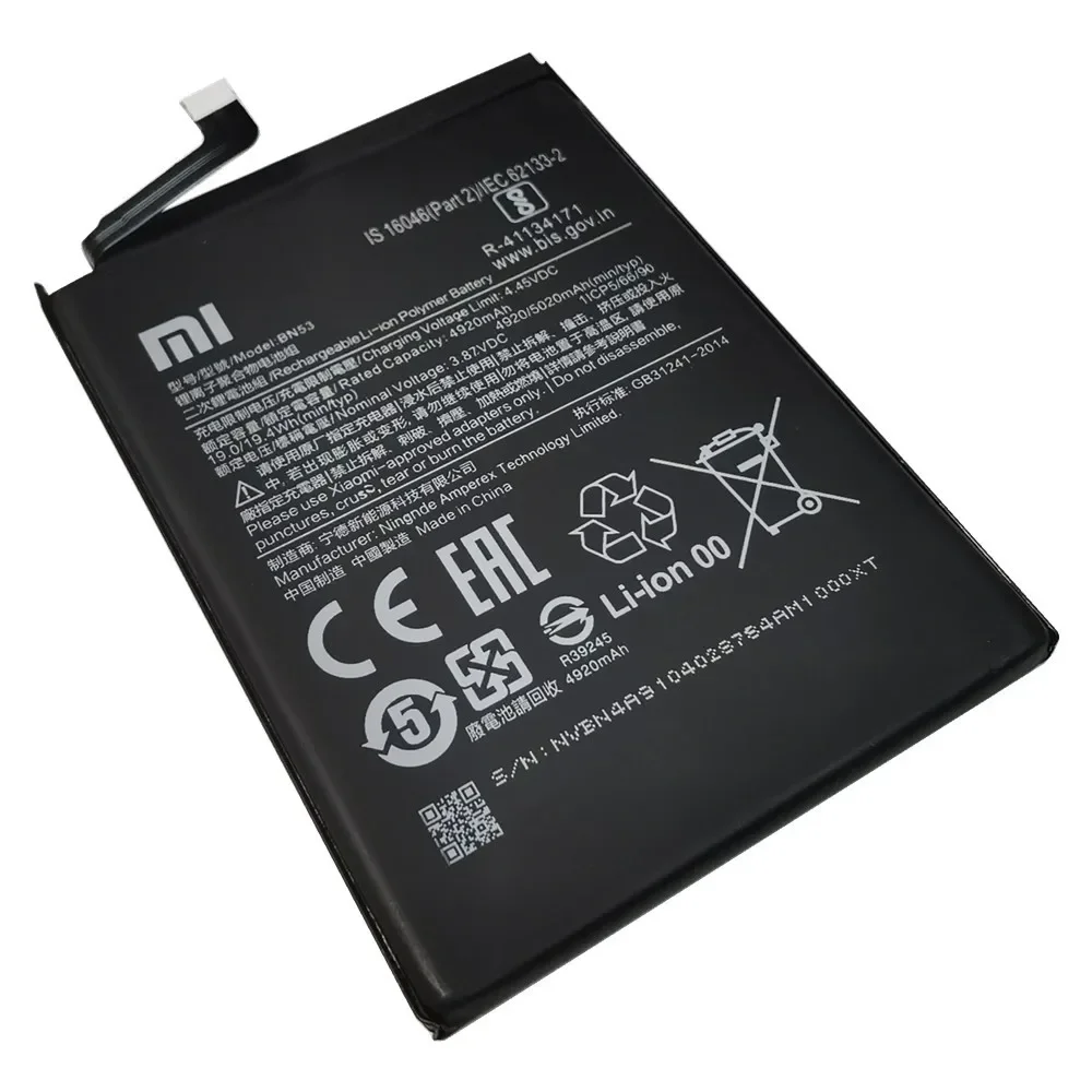 2024 year BN53 High Quality Original Battery For Xiaomi Redmi Note 10 pro 10pro / Redmi Note 9 Pro 9 Pro Phone Bateria Batteries