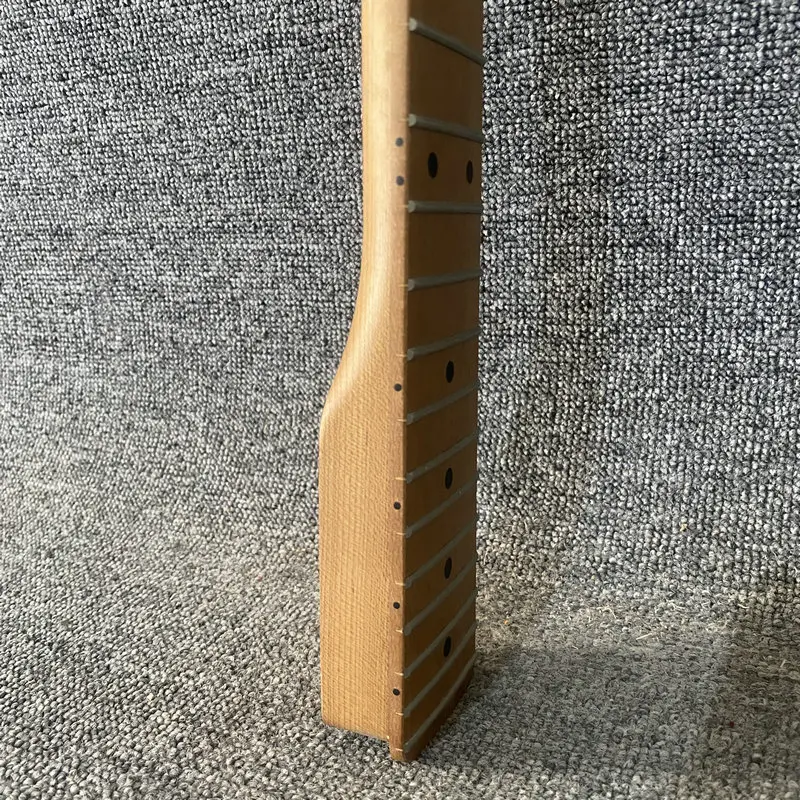 LN206  Short Scales Length Mini Electric Guitar Neck 24 Frets No Paints DIY Replace Right Hand Maple+Rosewood