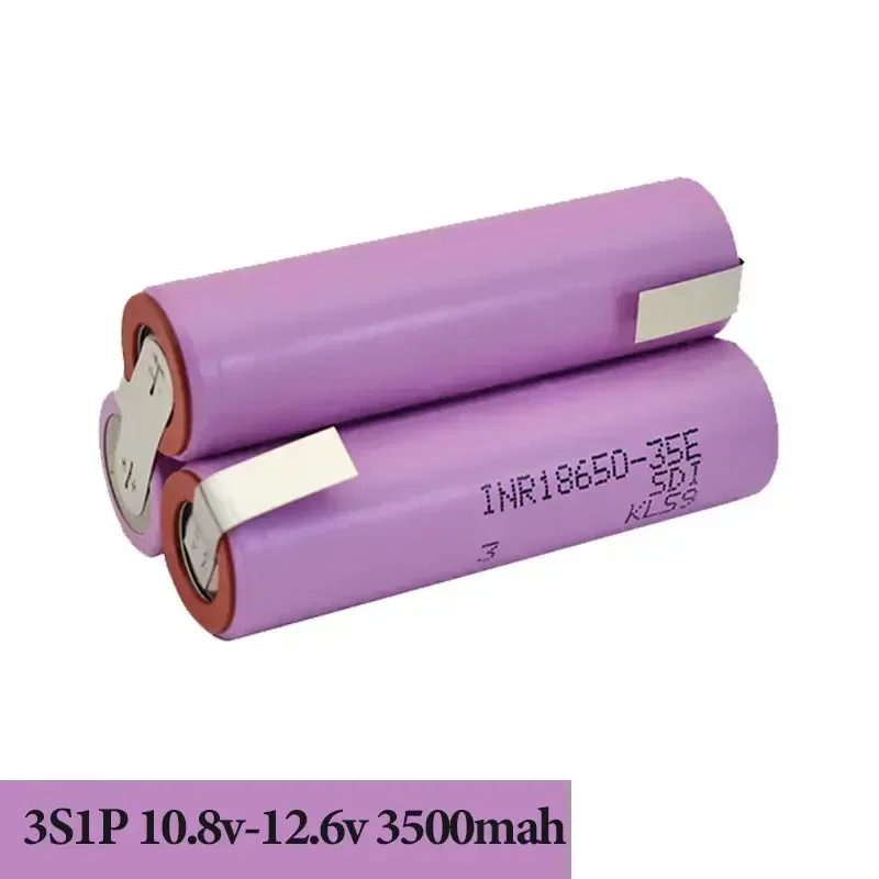 18650 35E 3500mAh 7000mAh 3S 4S 5S 6S 8S 7.4V 12.6V 14.8V 18V 25.2V 29.6V for Screwdriver Batteries Weld Battery Pack