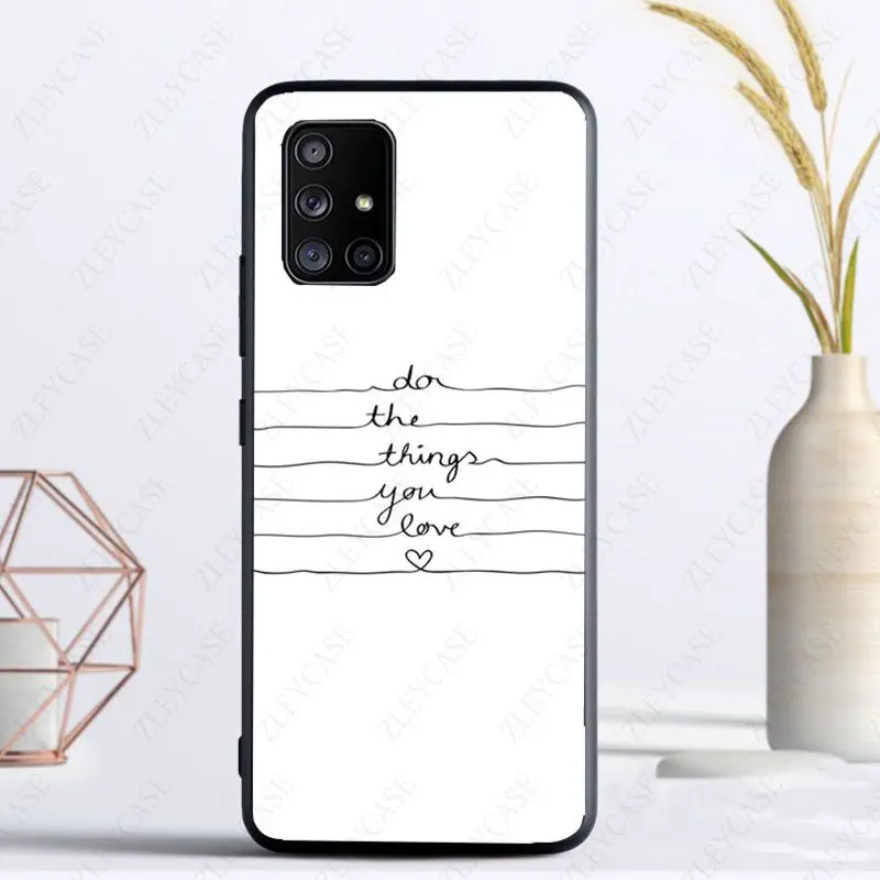 Proverb Phrase Motto Good Vibes Phone Cover For samsung Galaxy A14 A53 A13 A12 A40 A22 A23 A32 A50 A51 A52 A54 A70 A71 A73 cases