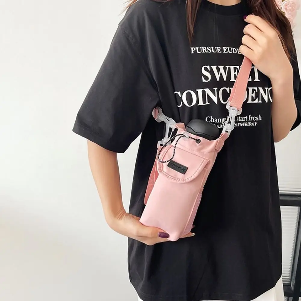 

Multi-functional Water Bottle Carrier Bag Waterproof Shoulder Strap Crossbody Water Bottle Purse Thermal with Phone Pocket