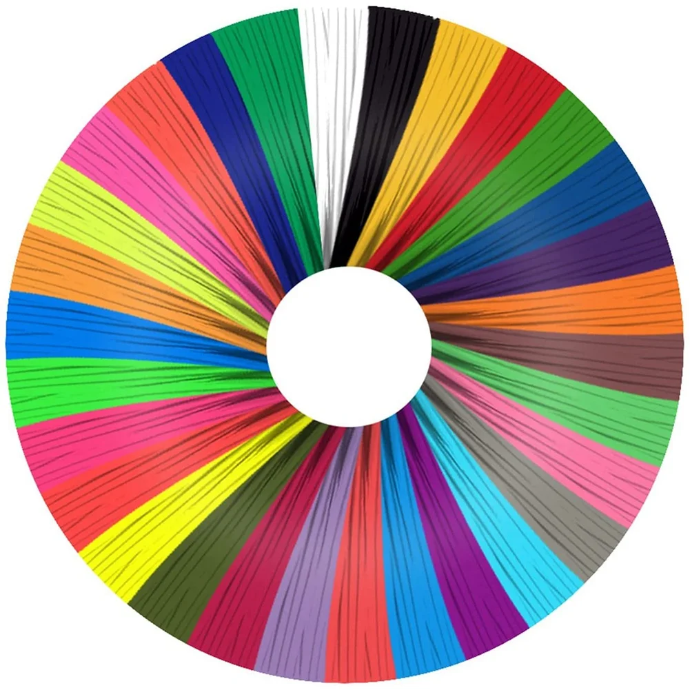 

A19E-3D Pen Filament Refills 30 Colors,3D Pen Filament PLA 1.75Mm,Non-Toxic, Smooth Printing Refills