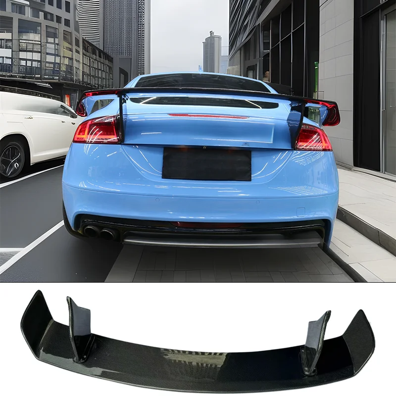 

For Audi 2008-2014 TT TTS TTRS MK2 High-Quality Fiberglass Material GT Rear Spoiler Trunk Lid ROWEN Style Rear Spoiler Tail Wing