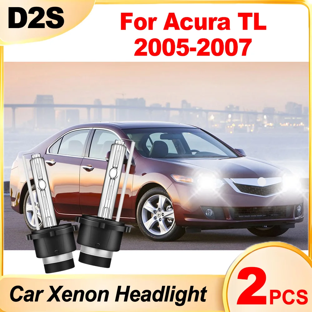 

2PCS 20000LM High Power Plug And Play 6000K White D2S Xenon Headlight Car Lights 12V 24V Xenon Lamps For Acura TL 2005 2006 2007