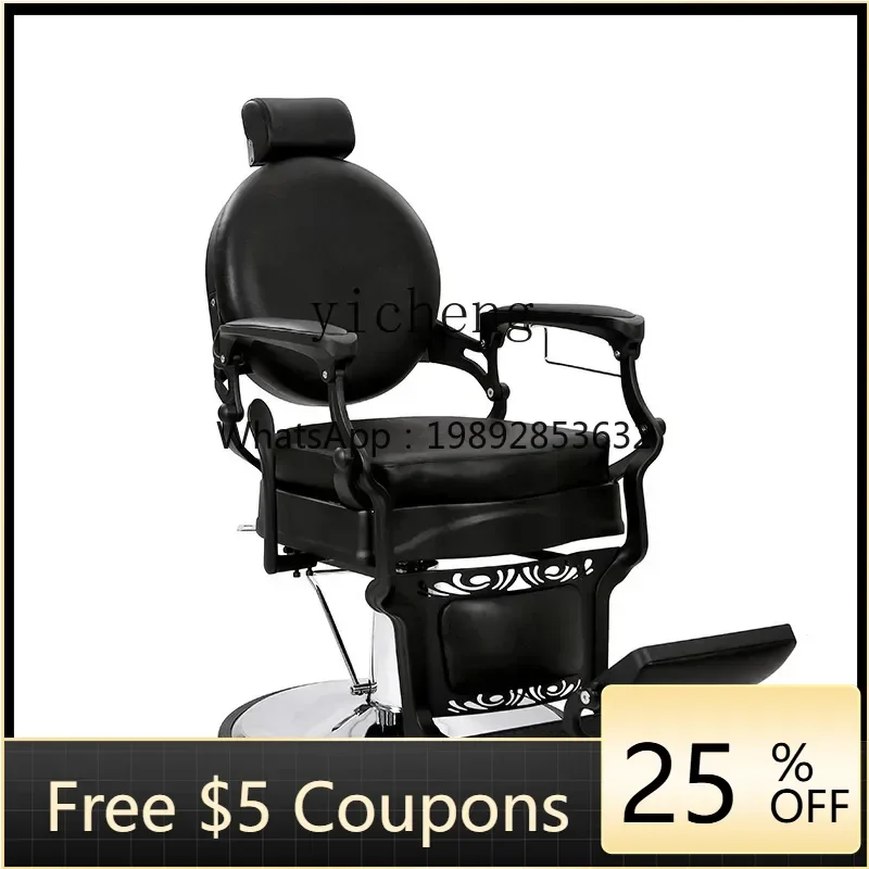 

Vintage Barber Shop Hair Cutting Chair Put down Shaving Hair Trimming for Hair Salon Chair