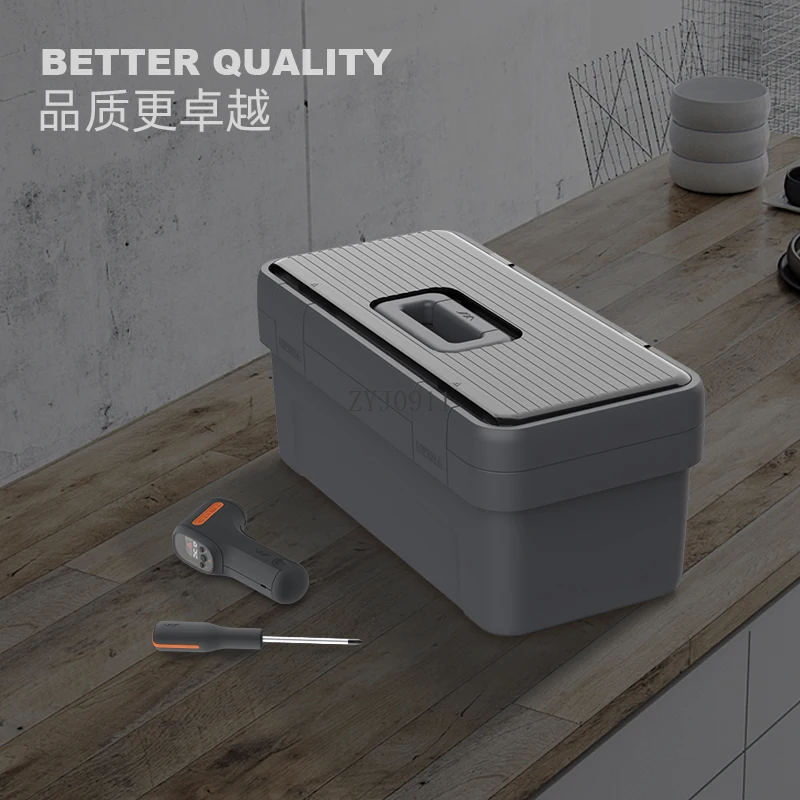 Scatola portaoggetti per cassetta degli attrezzi Scatola portaoggetti per attrezzi per auto di grandi dimensioni portatile per hardware multifunzionale per uso domestico