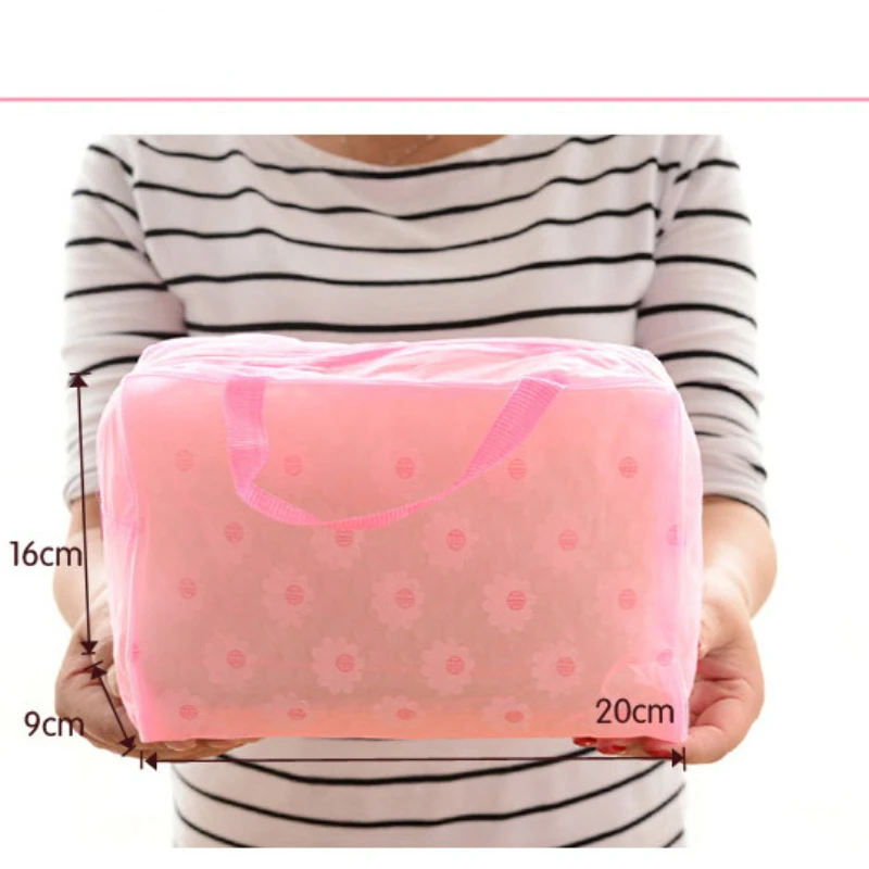 Storage Bag Creative Home Travel Needs Broken PVC Waterproof Cosmetics Bag Wash Bath Products Bag Organizer