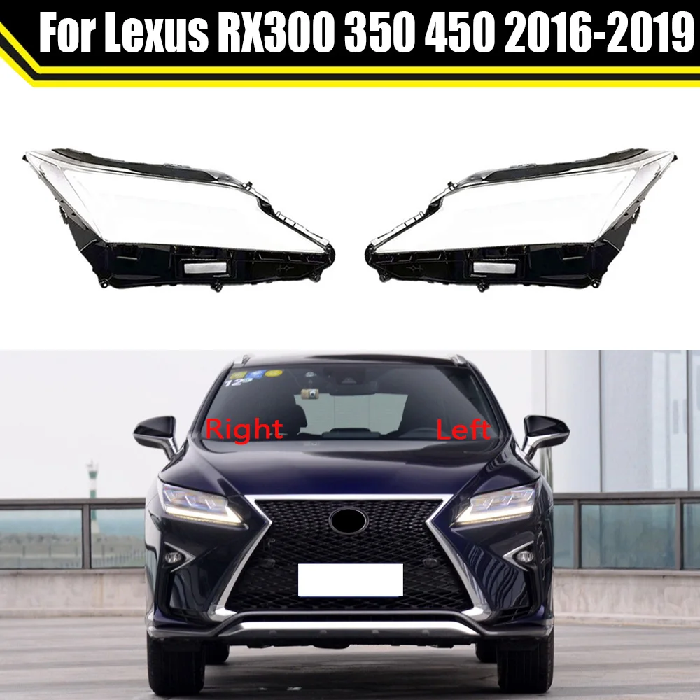 Car Headlight Lens For Lexus RX300 RX350 RX450 2016 2017 2018 2019 Headlight Cover Headlamp Shell Auto Transparent Lampshade