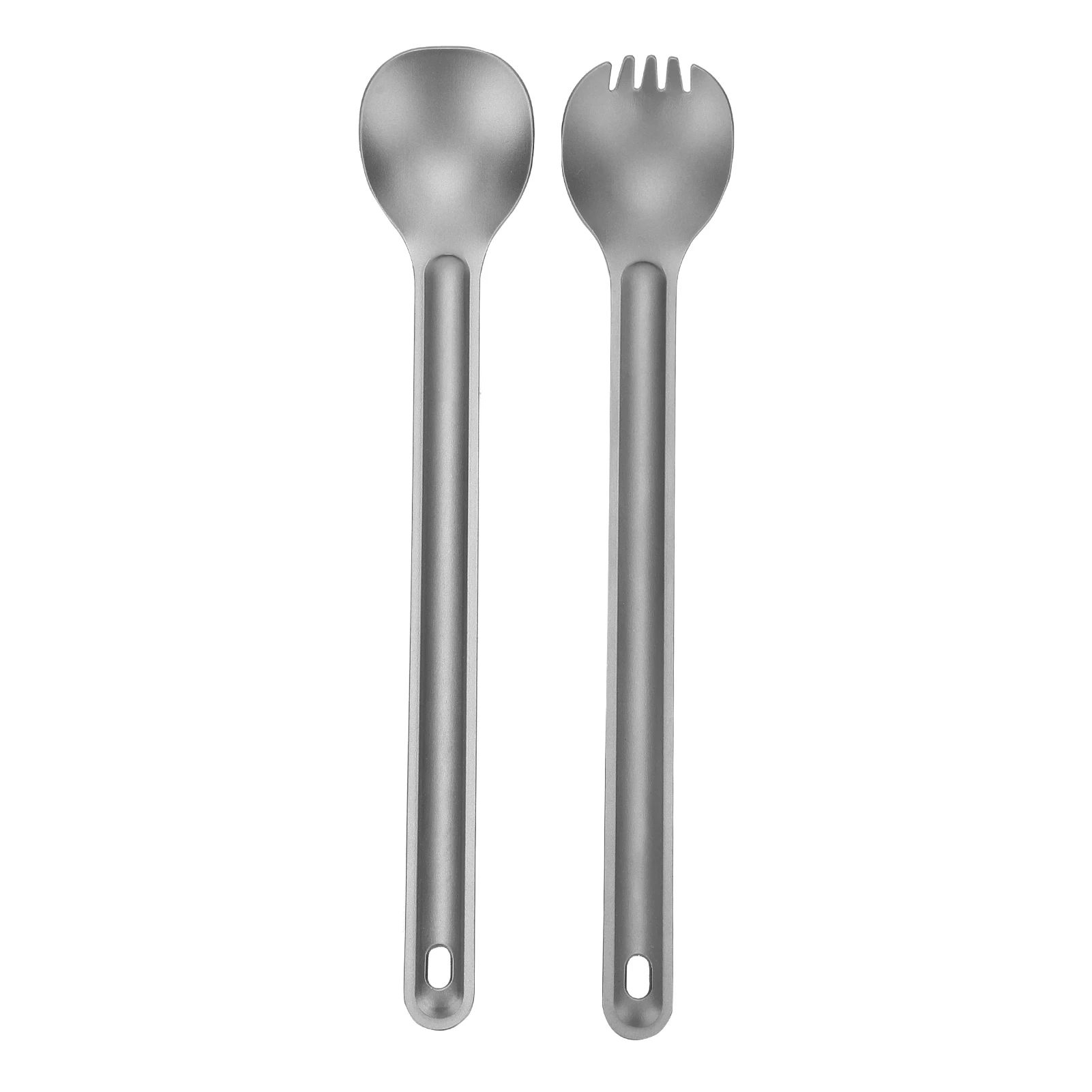 Camping Long Handle Spoon Lightweight Titanium Tableware Corrosion Resistance Spork/Spoon Camping Supplies