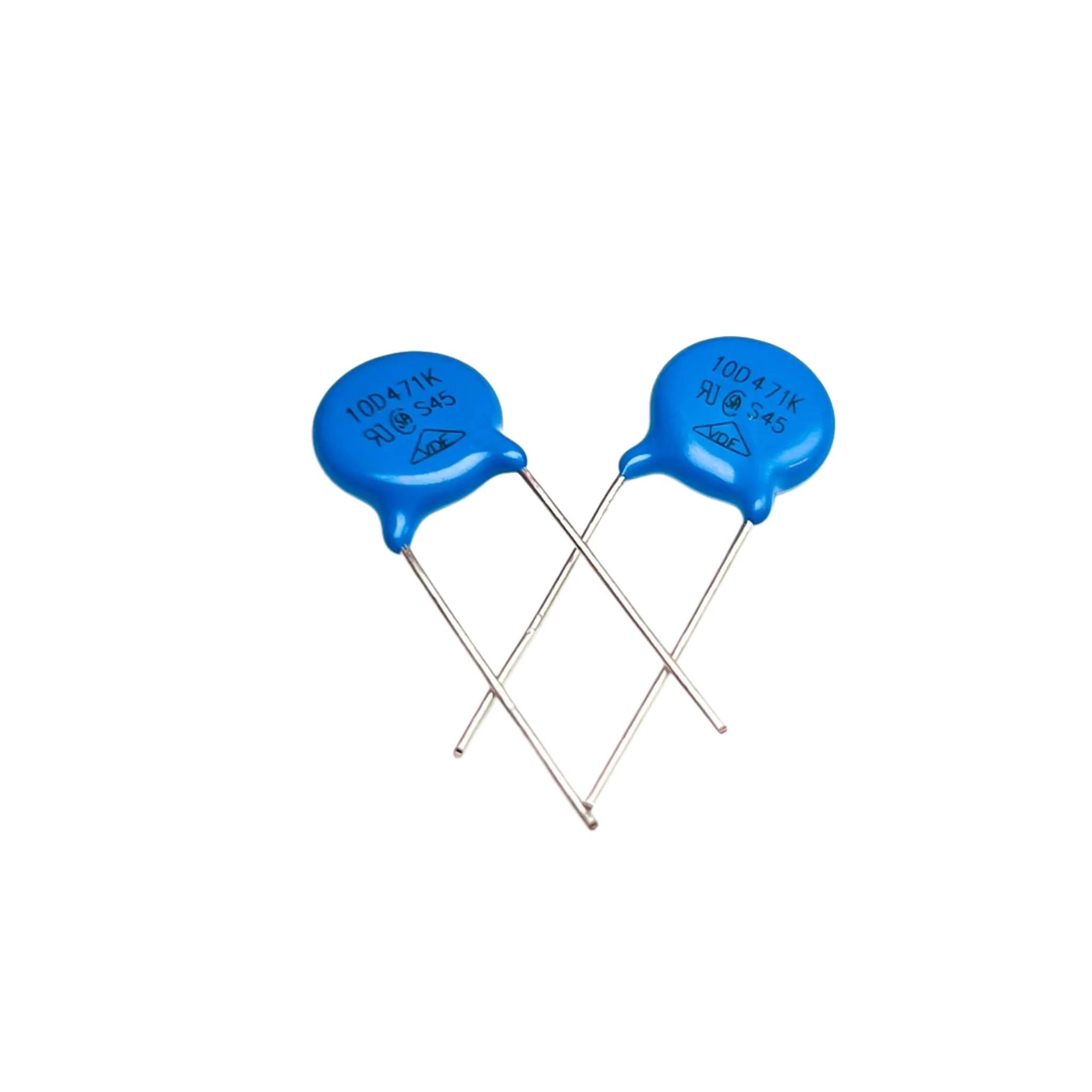 10D471K Metal Oxide Varistor 470V Blue Disc Varistor for Voltage Surge Protection