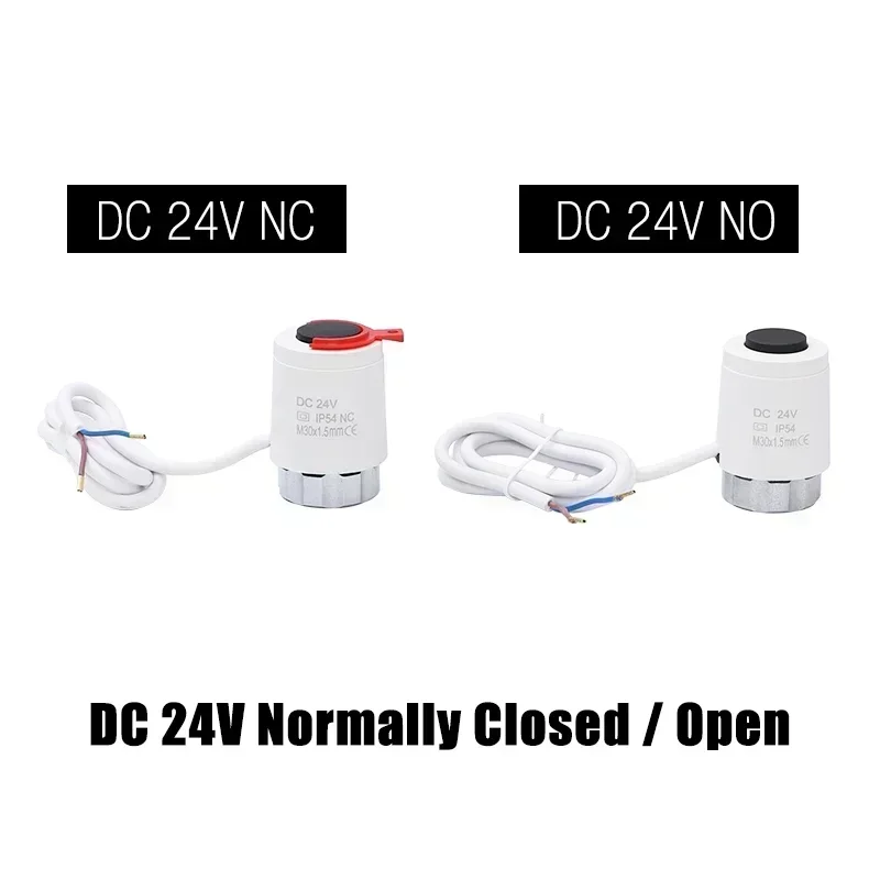 1/5/10 PiecesB10-24V Normally Closed NC / Open NO  M30*1.5mm Electric Thermal Actuator for Underfloor Heating TRV Radiato