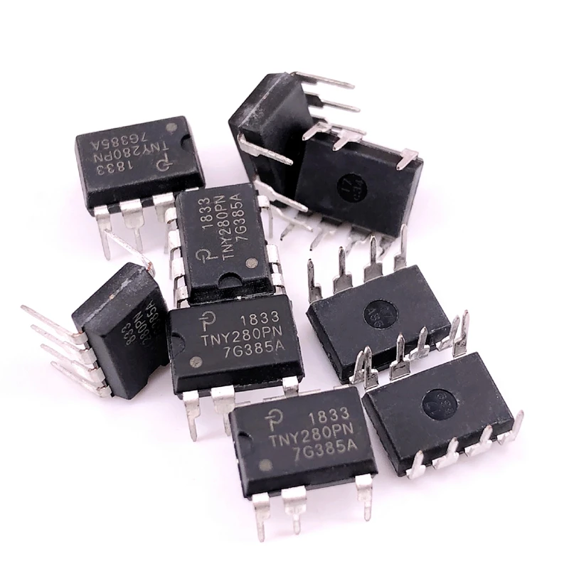 (10 pièces) TNY280PN DIP-7 TNY280P DIP7 TNY280 DIP TNY280GN SOP8 amélioré, économe en énergie, commutateur hors ligne faible consommation