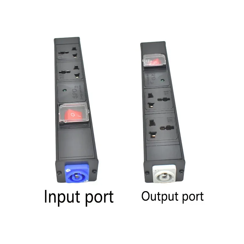 PDU power board network cabinet1-8AC aviation input/output port 10A universal socket surge protection wireless socket