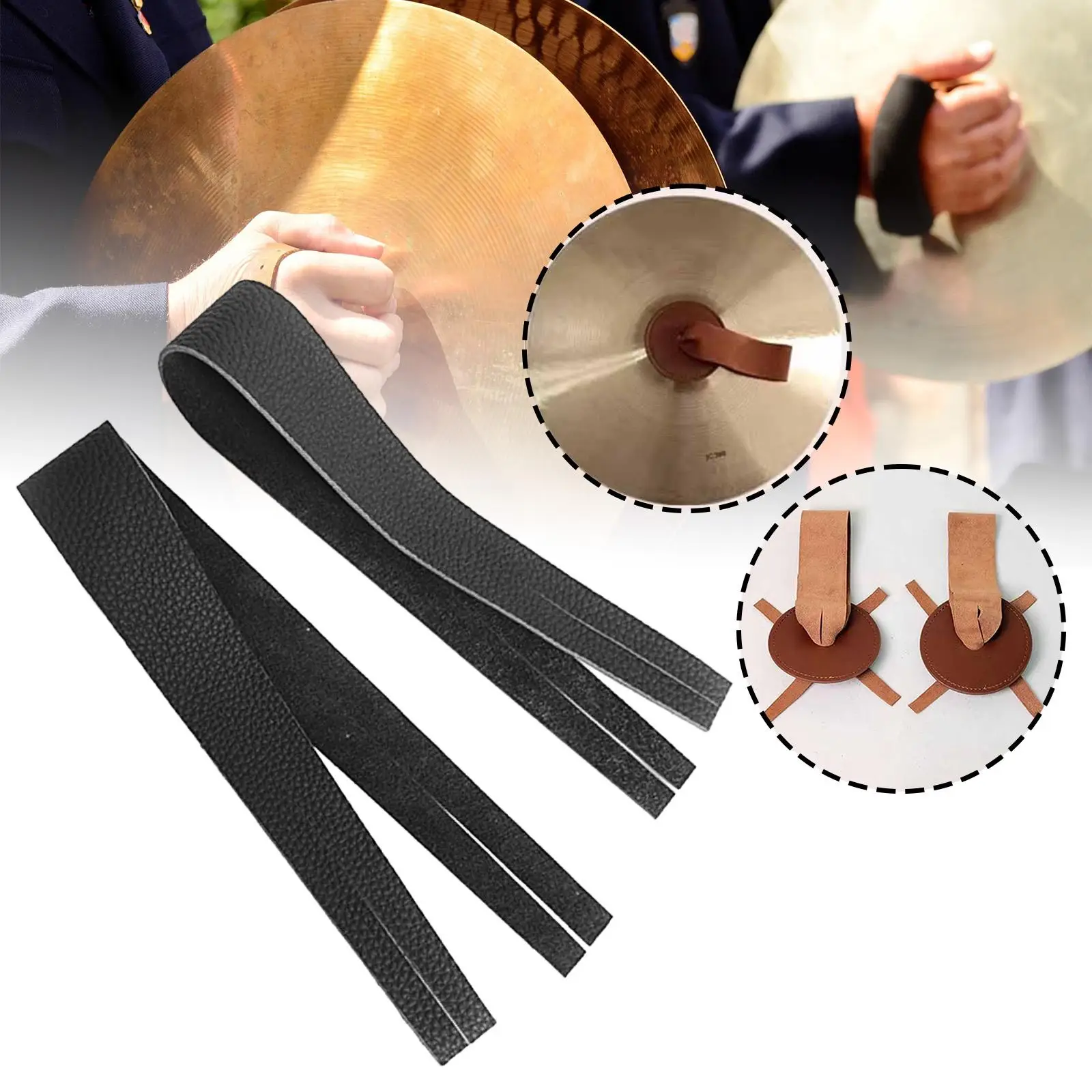 Cymbal Hand Straps Bands Replacement Part Comfort Versatile Percussion Instrument Accessories for Concerts Musical Events