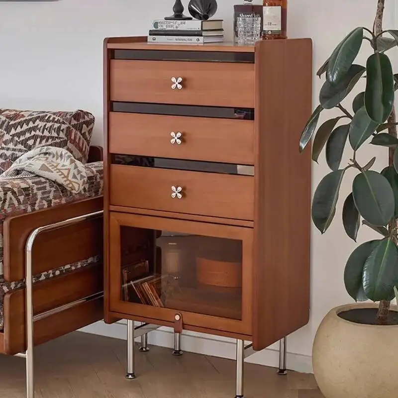 خزانة زجاجية فاخرة لتخزين النبيذ خزانة خزانة حديثة إسكندنافية عتيقة أثاث غرفة المعيشة Woonkamer Kasten #6