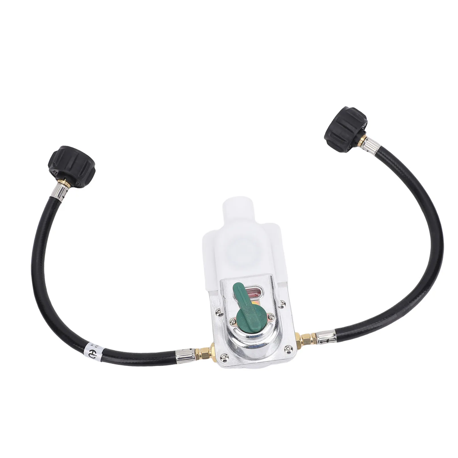 Régulateur de gaz RV à changement automatique en 2 étapes avec tuyau en queue de cochon de 12 pouces 250PSI 287500BTU pour remorques régulateur de gaz RV pour double réservoir