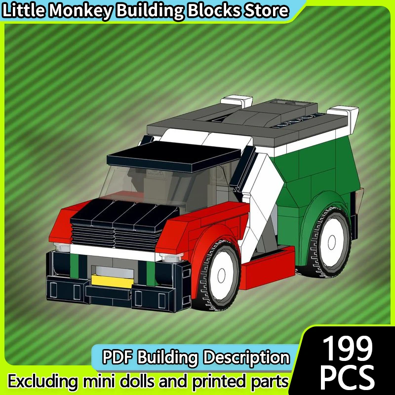 

Speed Racing Car Model MOC Building Bricks Classic Cyber Van Modular Technology Children Holiday Gifts Assemble Toys Suit
