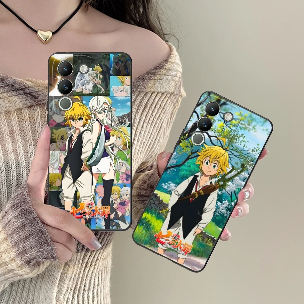 Seven Deadly Sins Meliodas Mobile Phone Case for VIVO Y95 Y93 Y31 Y20 V19 V17 V15 Pro X60 NEX Black Soft Phone Cover Shell