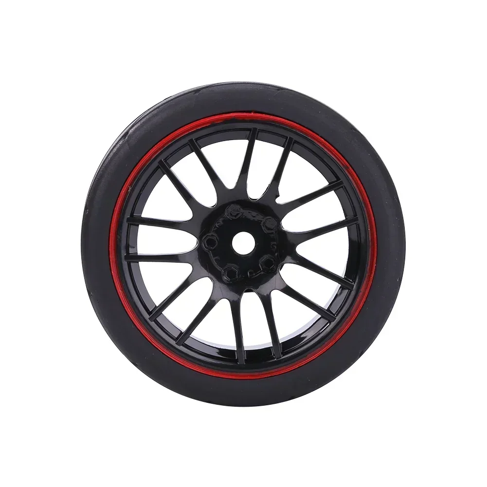 4 SZT. 65mm Opony i Felgi 1/10 na Drogi Asfaltowe z Piastą Sześciokątną 12mm do Redcat HPI Tamiya Exceed RC Touring Car HSP 144001 94123 94122 CS