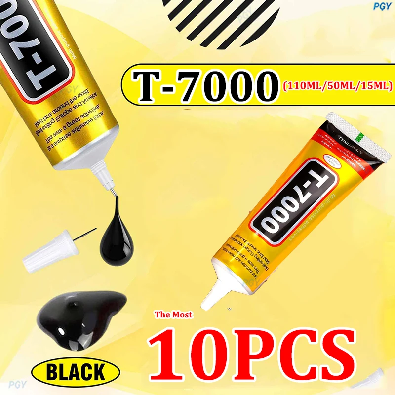 

T7000 110/50/15ML Cellphone Tablet Repair Battery Cover Frame Black Adhesive Multi-purpose Electronic Components DIY Super Glue