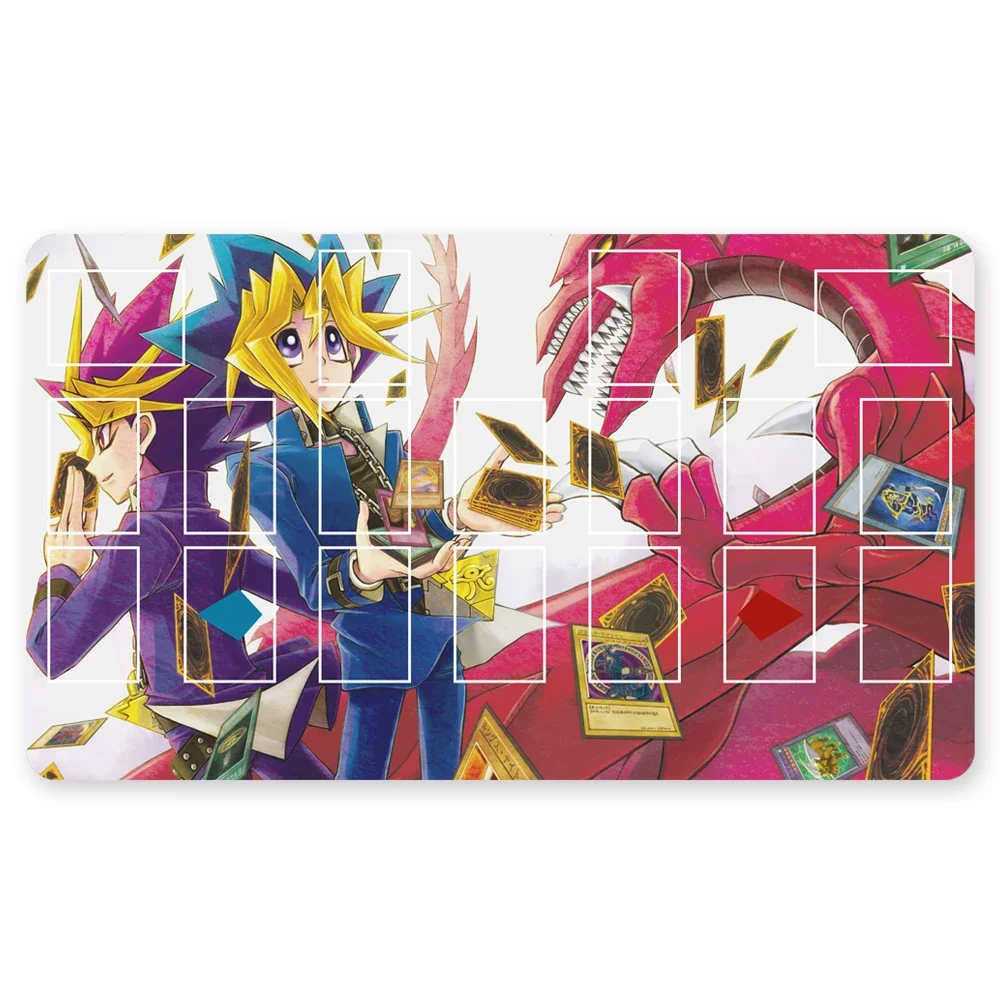 

968483 -Игровой коврик YuGiOh Blue-eyes Ultimate Dragon Dark Magician Duel Monsters Playmat, совместимые с OCG TCG CCG + бесплатная сумка
